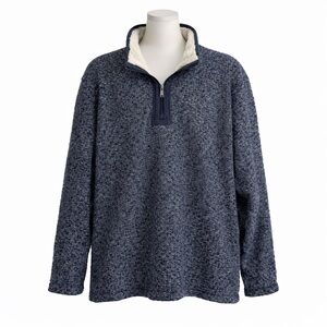 Size XL Orvis Men’s Sweater Fleece Quarter Zip Pullover Sherpa Lined Sweater